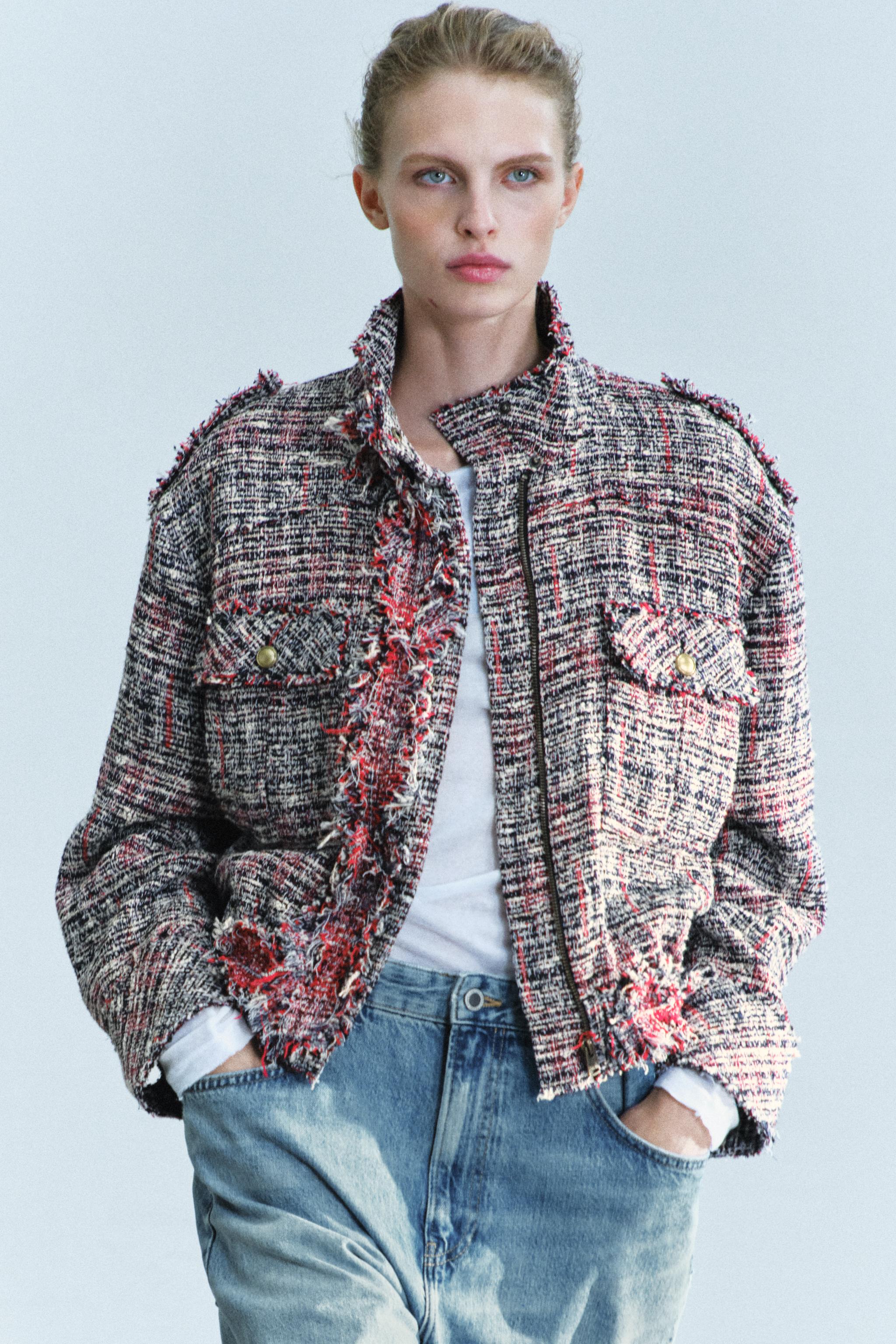 ZW COLLECTION TEXTURED BOMBER JACKET