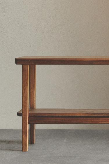 Zaras DUBBEL BÄNK I AKACIATRÄ - Brun