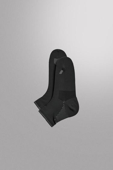 Zara 2雙裝訓練機能襪 - 灰色