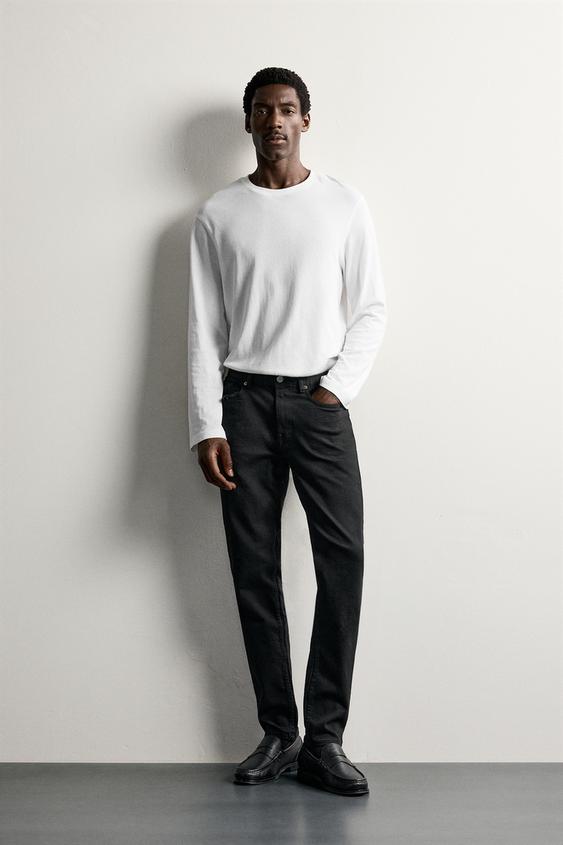 BASIC SLIM FIT JEANS - Black by Zara - Image 0
