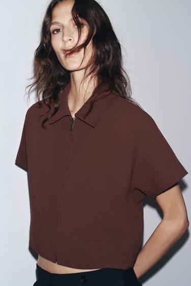 KURZE JACKE – ZW COLLECTION - Karamell von Zara