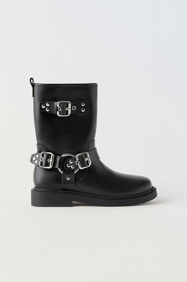 bottine motarde zara