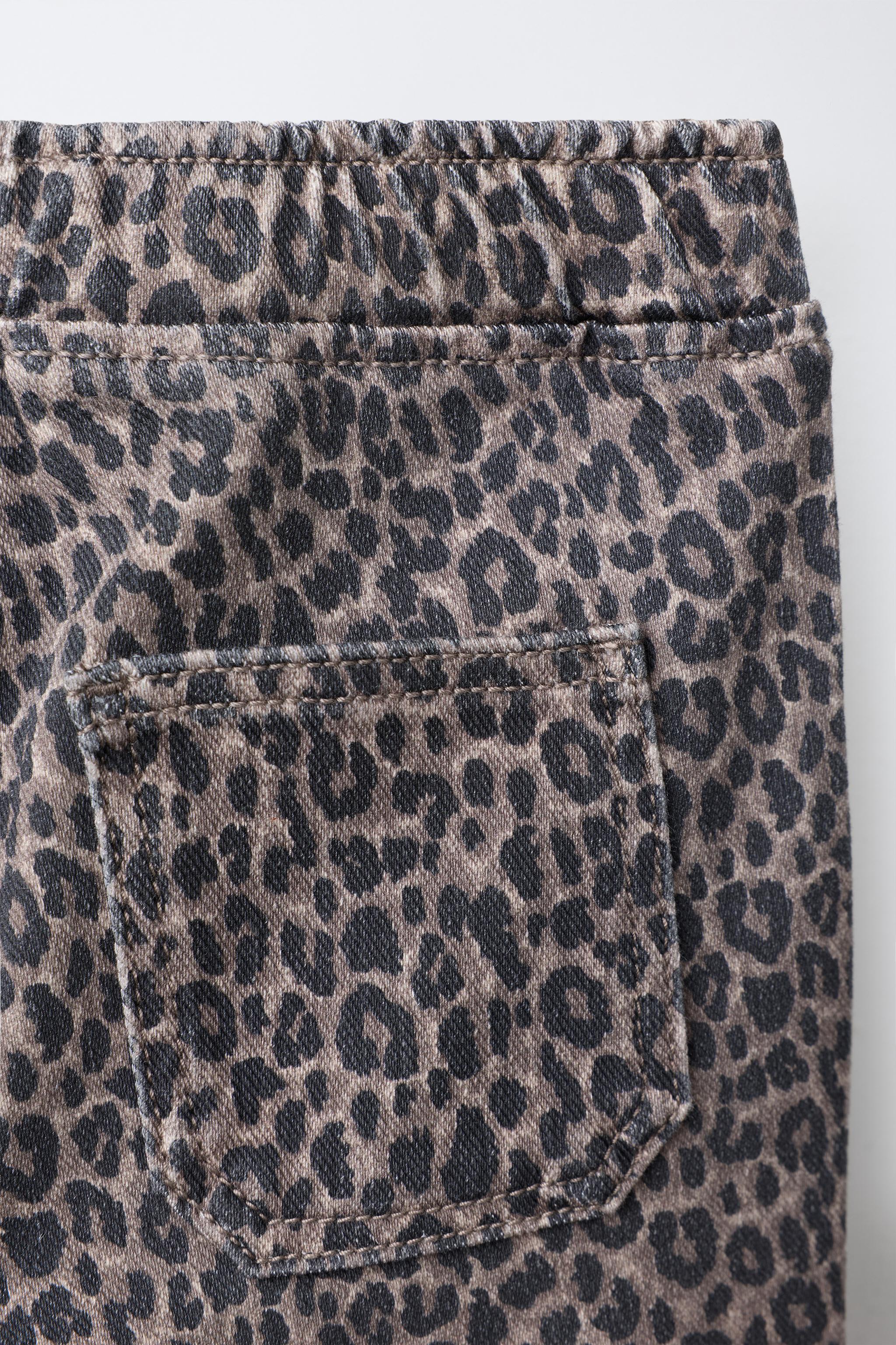 JEAN FLARE ANIMAL PRINT