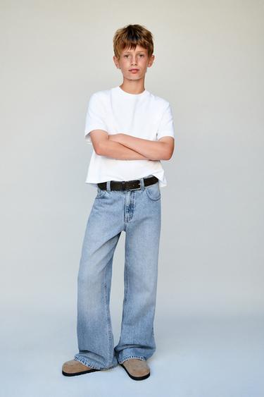 JEANS BOCA DE SINO - Azul da Zara
