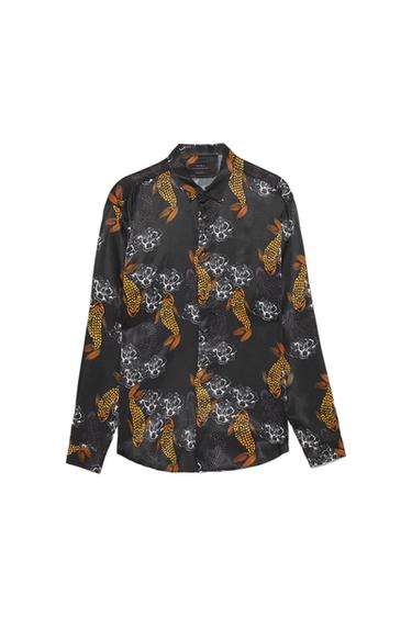 CAMISA SATÉN PECES