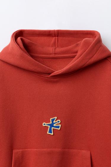 PATCH HOODIE - Brick de Zara - Image 2