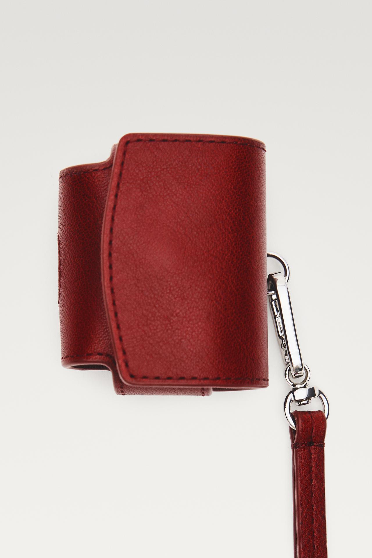 Nappa leather AirPods case — Red