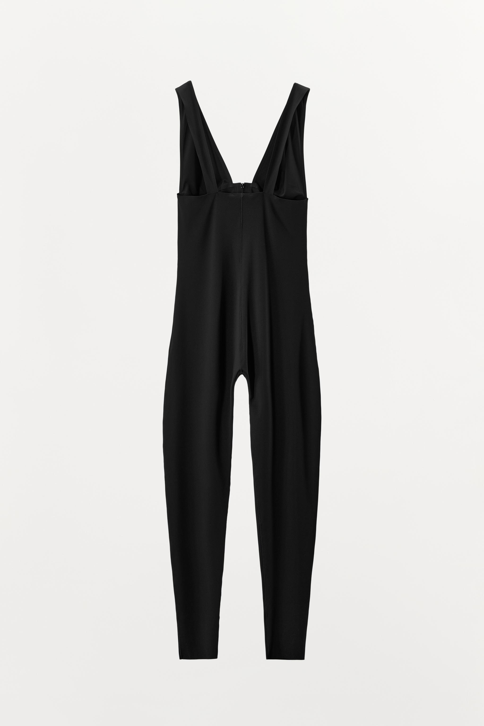 COMBINAISON À BRETELLES AVEC POLYAMIDE ET ZIP