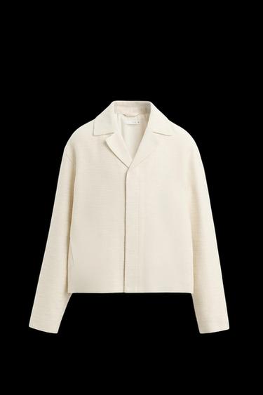 TEXTURED OVERSHIRT - Beige by Zara - Image 0