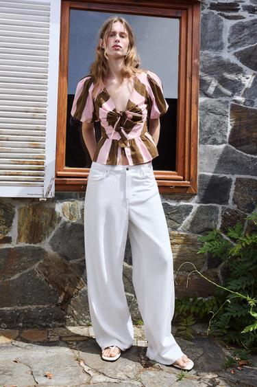 CAMISA LAZADAS RAYAS - Rosas de Zara