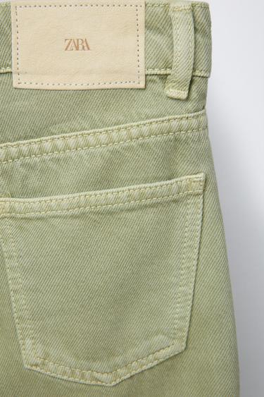 WIDE-LEG JEANS - Green by Zara - Image 3