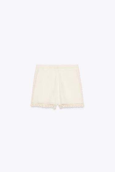 SHORT COMBINÉ CROCHET ZW COLLECTION - Écru de Zara - Image 5