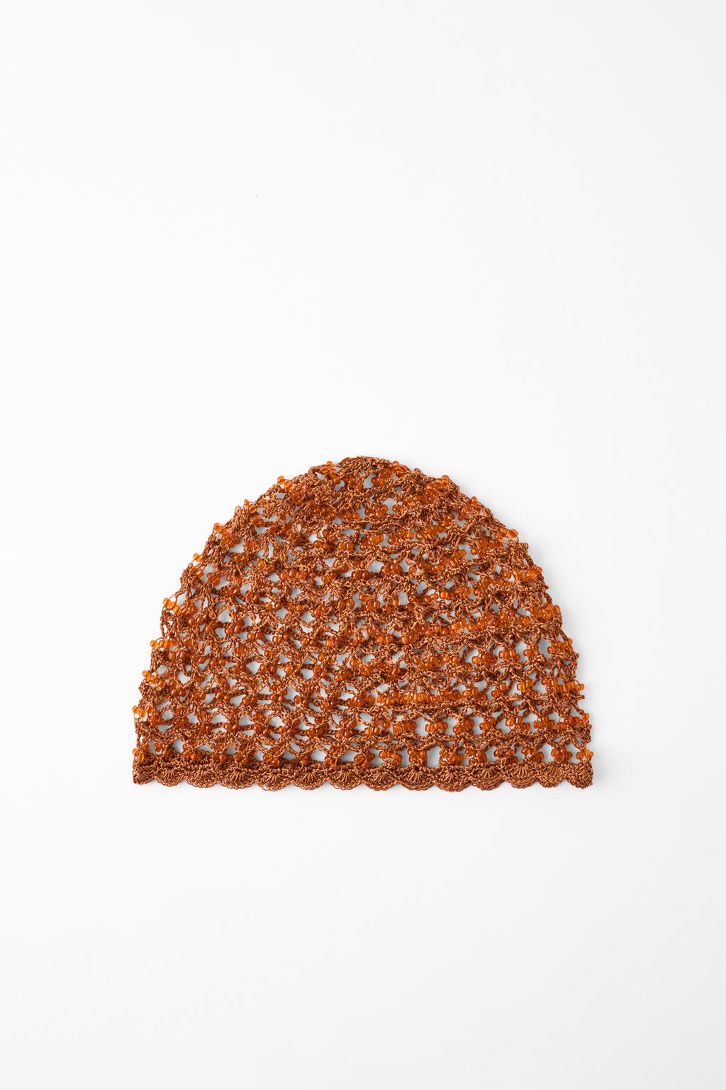 CROCHET BEADED SKULLCAP