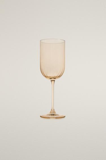 GLAS MIT LINIENRELIEF - Gelb von Zara - Bild 0