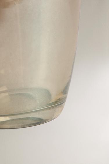 VASE VERRE RECYCLABLE BRILLANT HAUT - Doré de Zara - Image 3