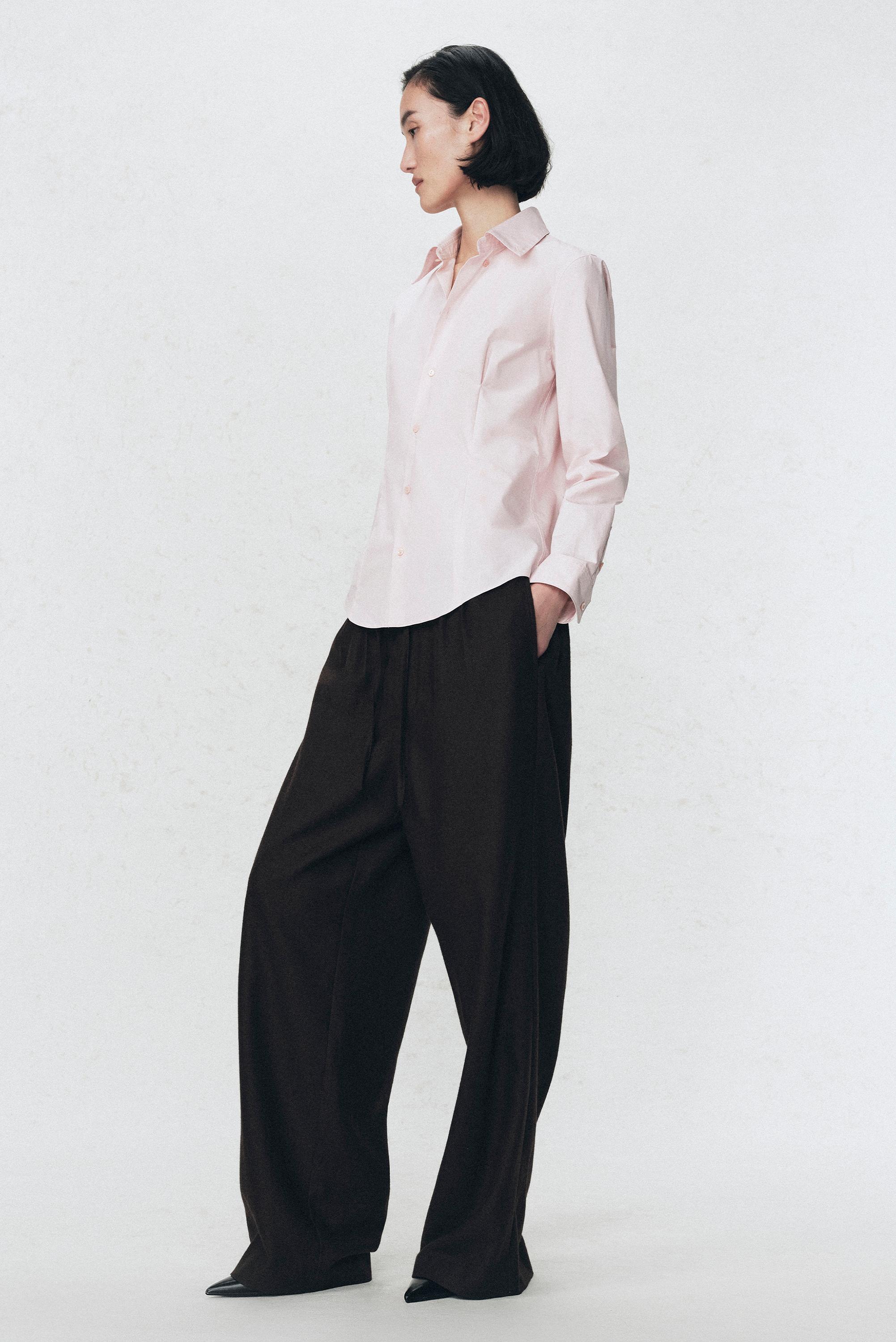 【has】ZARA SOSHIOTSUKIソウシオオツキ　ポプリンシャツ SOSHIOTSUKI X ZARA ポプリンシャツ - ピンク | ZARA Japan / 日本