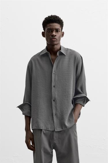 CAMISA FLUIDA - Ceniza de Zara