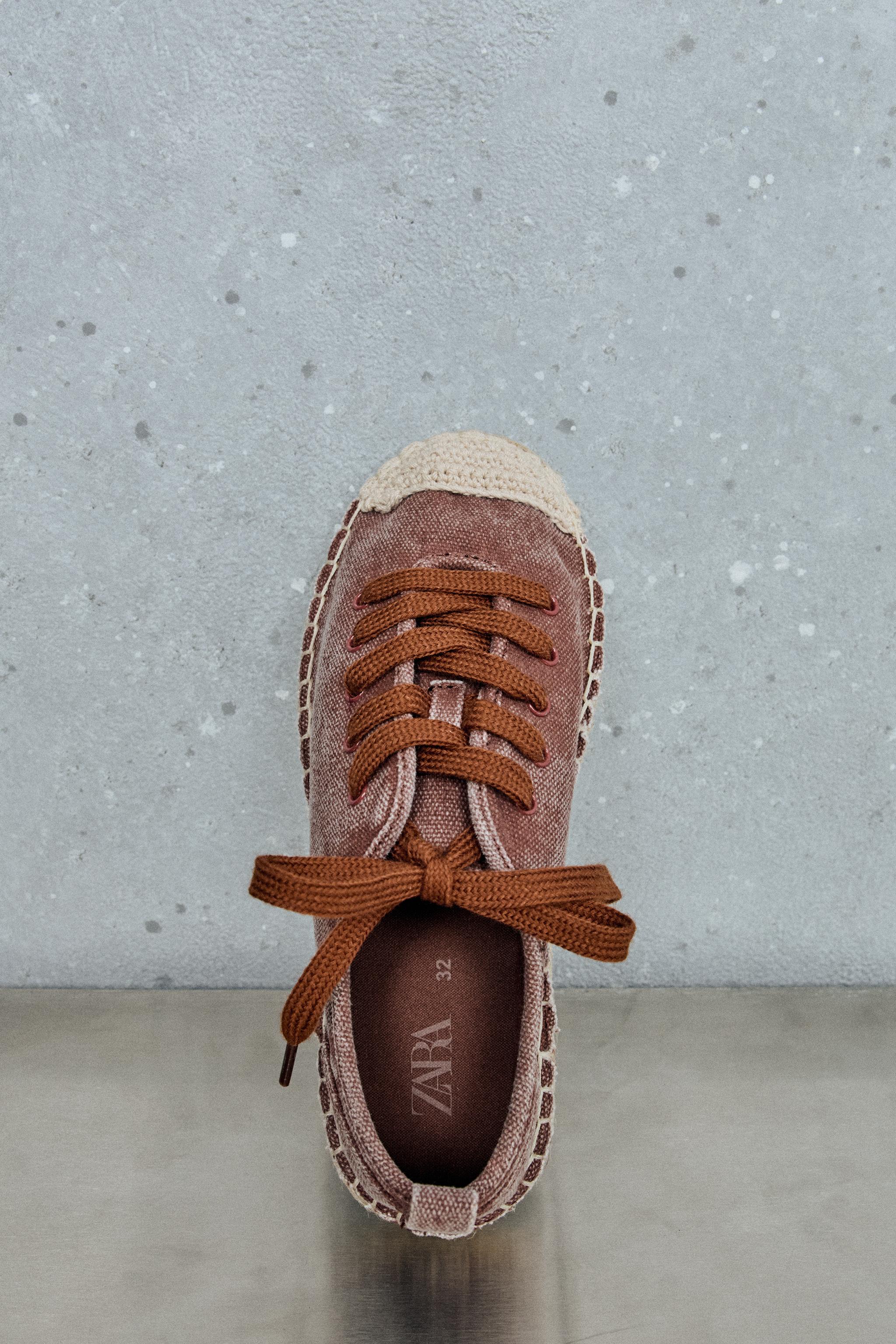 Детские кроссовки Zara STORIESZ - DENIM SNEAKERS — фото 10