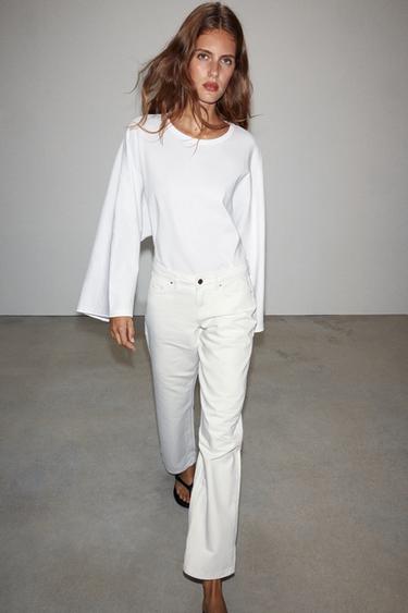JEANS Z1975 REGULAR TIRO BAJO - Blanco de Zara