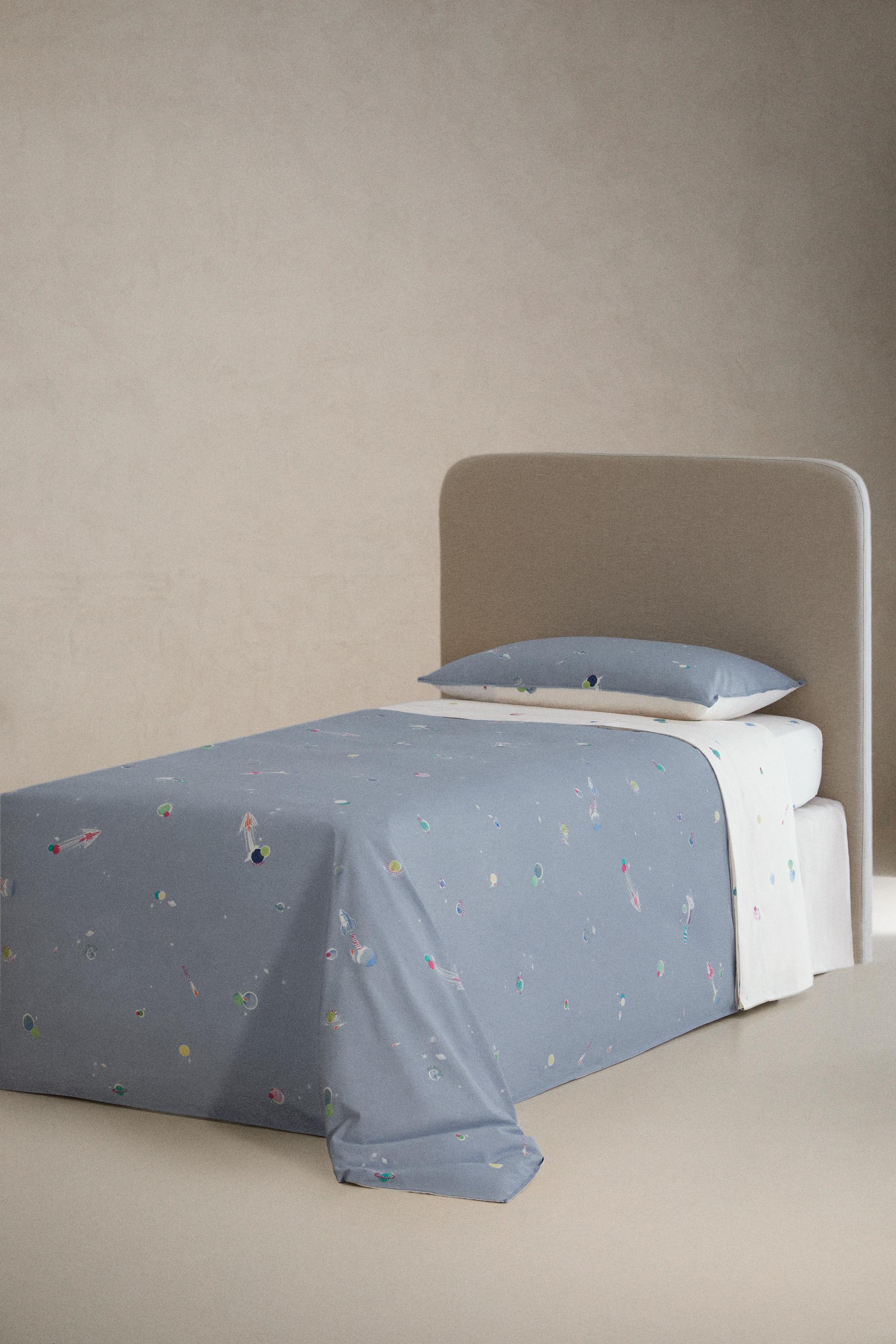 KIDS' SPACE FLAT SHEET — Multicolored