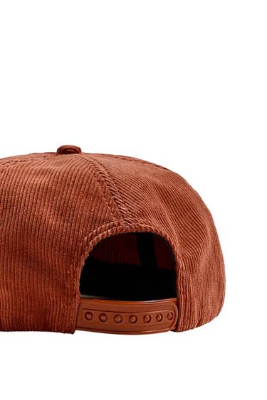 Zara CORDUROY DRAG RACING CAP © - Brick