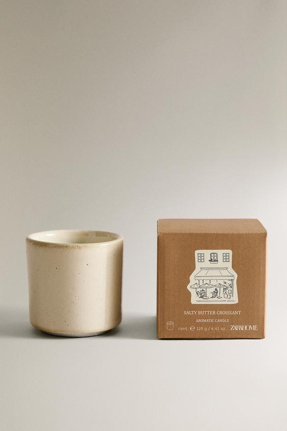 (125 G) BOUGIE PARFUMÉE SALTY BUTTER CROISSANT - TYE JAUNE de Zara - Image 0