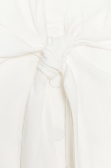 GILET HALTER NŒUD - Écru de Zara - Image 6