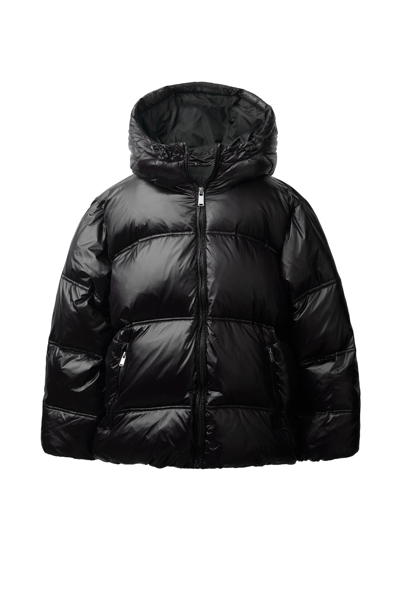 50% FEATHER AND 50% DOWN WATER-REPELLENT SHINY DOWN JACKET