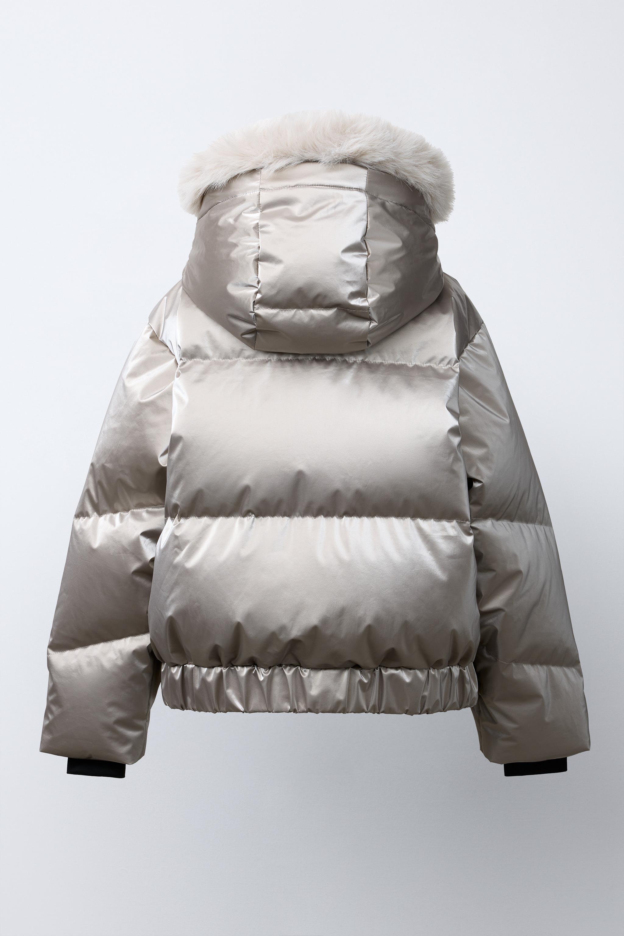 METALLIC WATER-RESISTANT AND WINDPROOF 80% DOWN AND 20% FEATHER