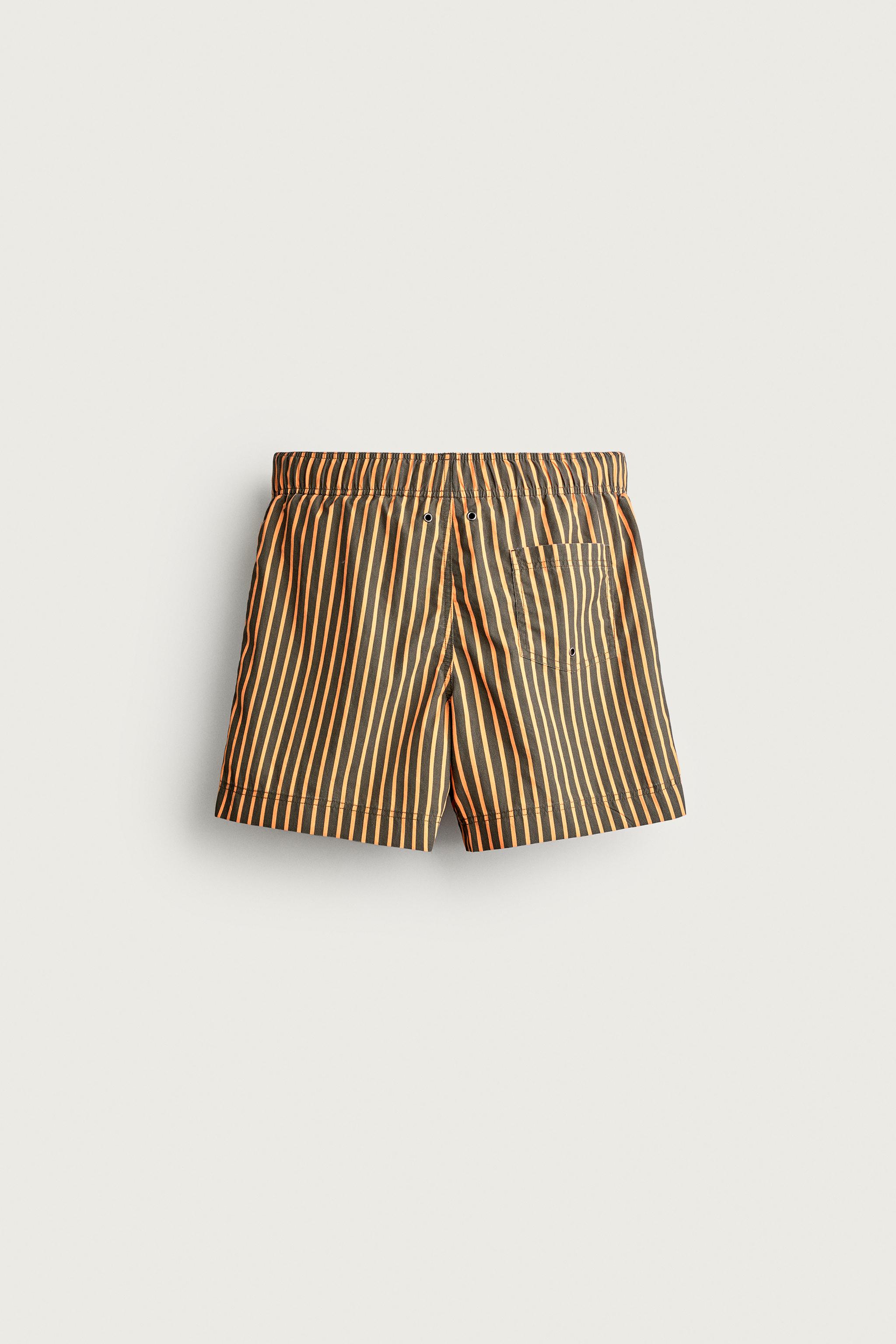 STRIPED MID-LENGTH SWIMSUIT