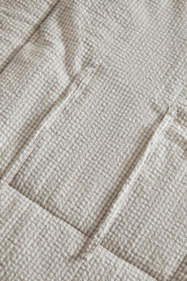 MATELAS À LANGER BÉBÉ CARREAUX VICHY - Gris de Zara - Image 4