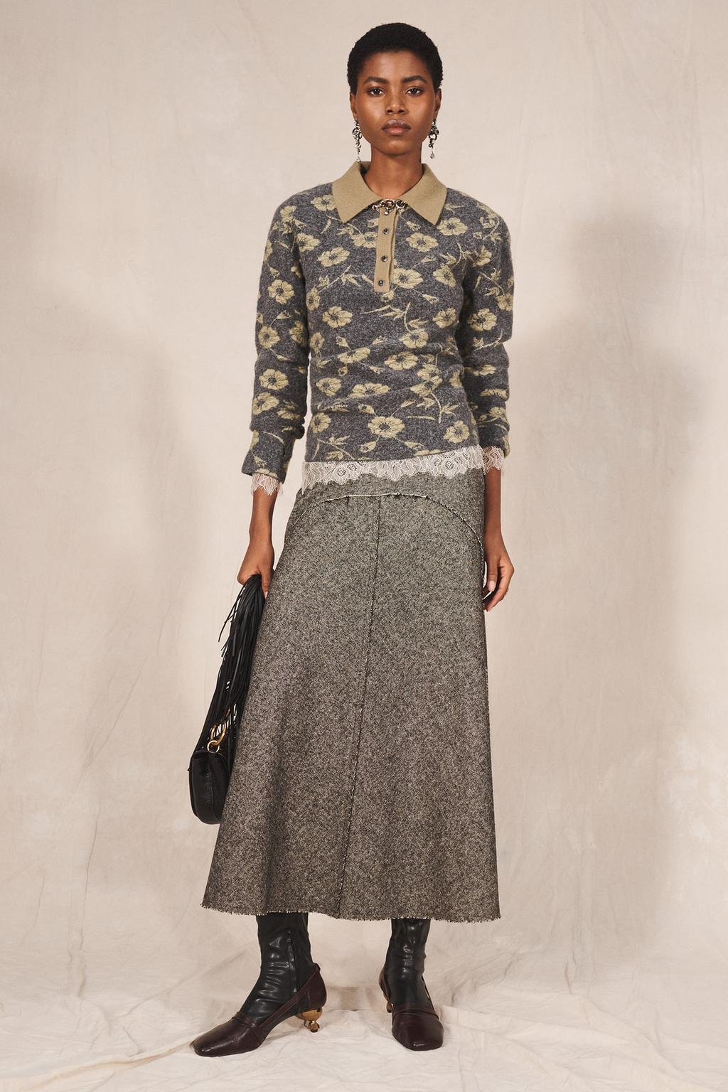 LIMITED EDITION FLARED LONG SKIRT