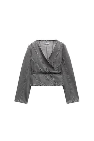 TRF CROSSOVER DENIM SHIRT