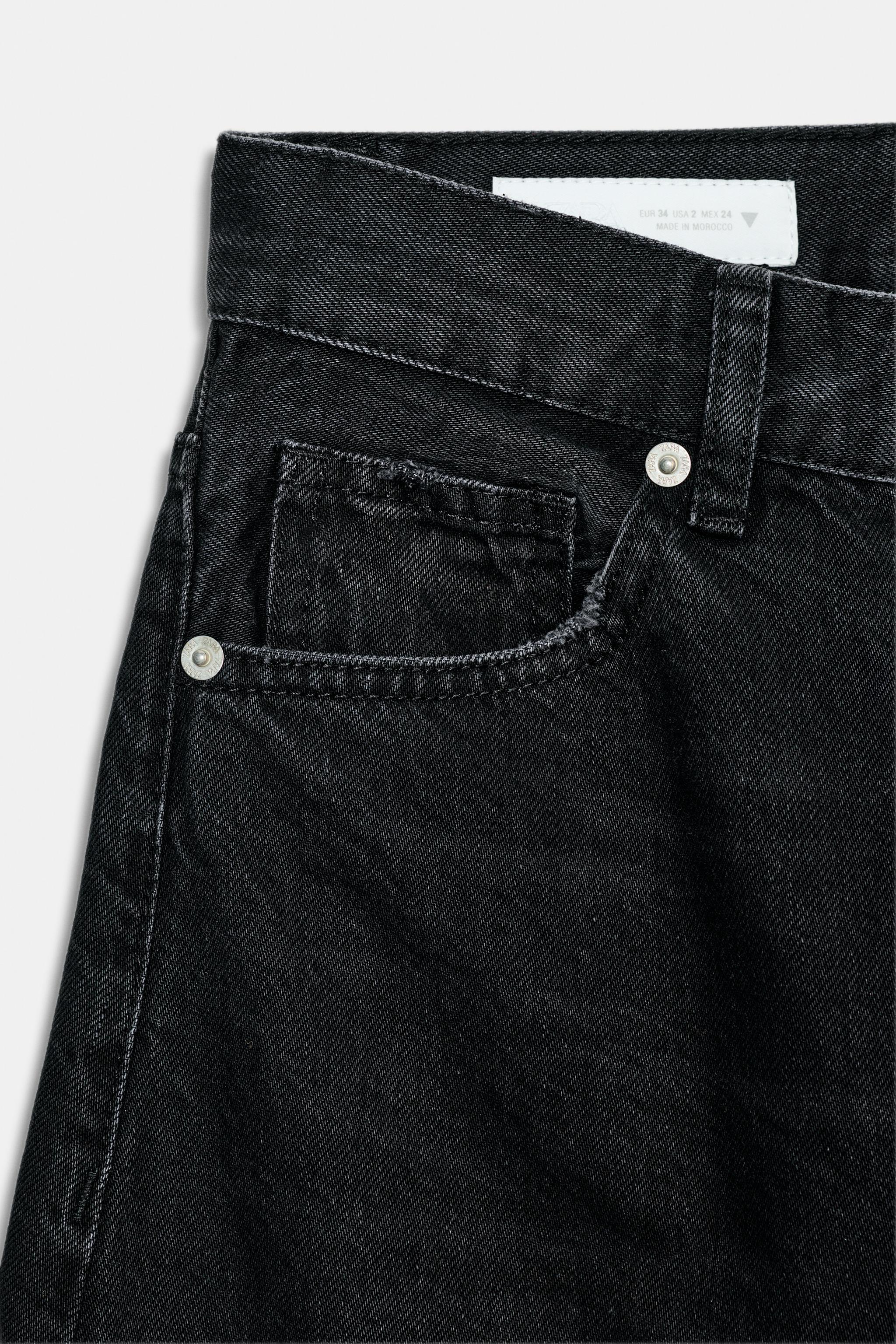 Женские джинсы Zara TRF HIGH WAIST EXTRA WIDE LEG JEANS — фото 8
