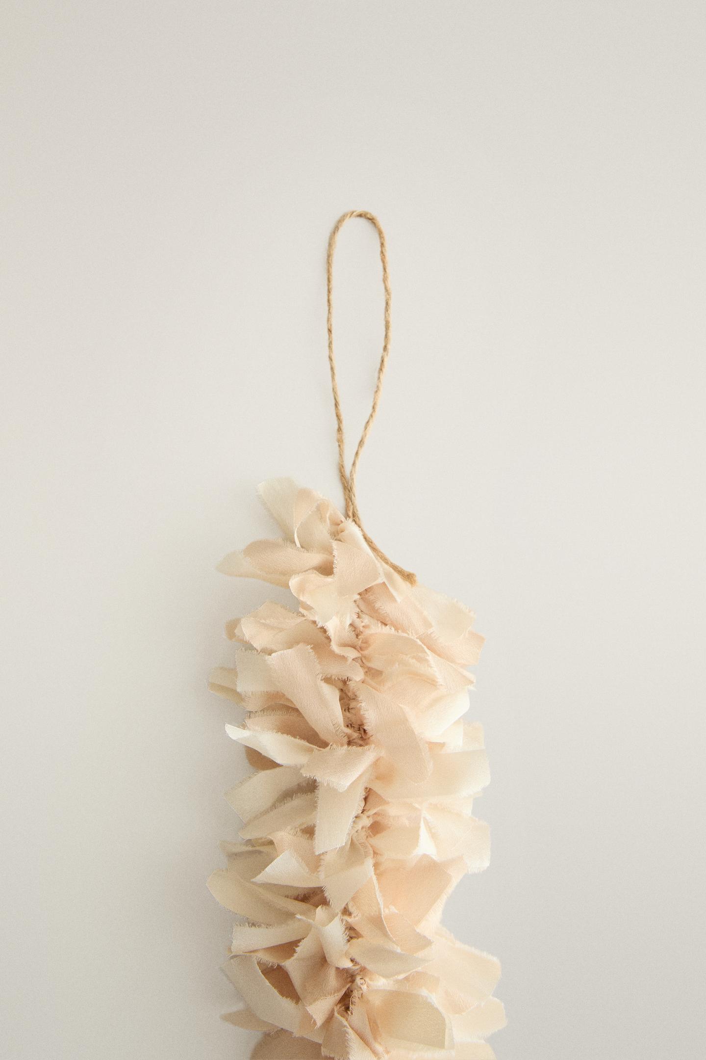 Ёлочные украшения Zara Frayed Chiffon Christmas Garland, цвет: Золотой — фото 2