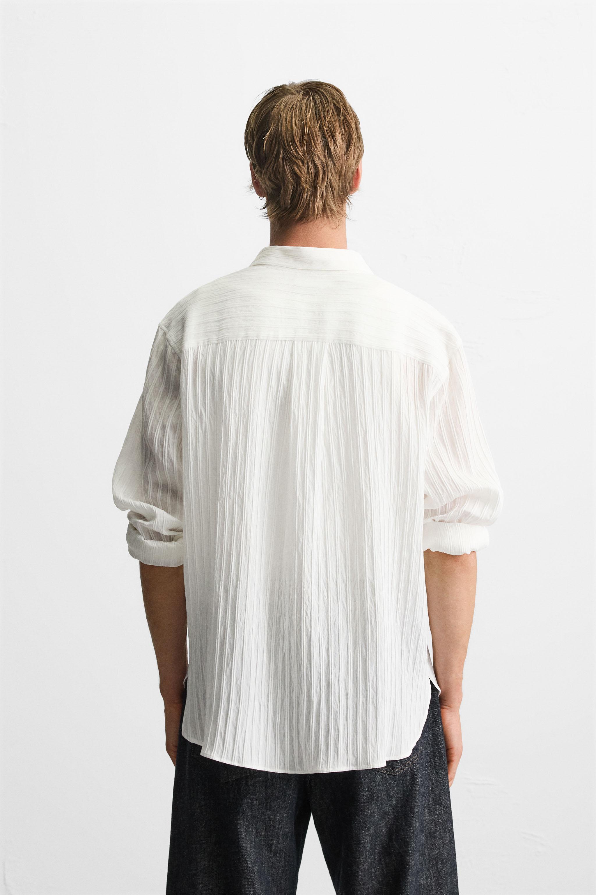 CHEMISE JACQUARD À RAYURES