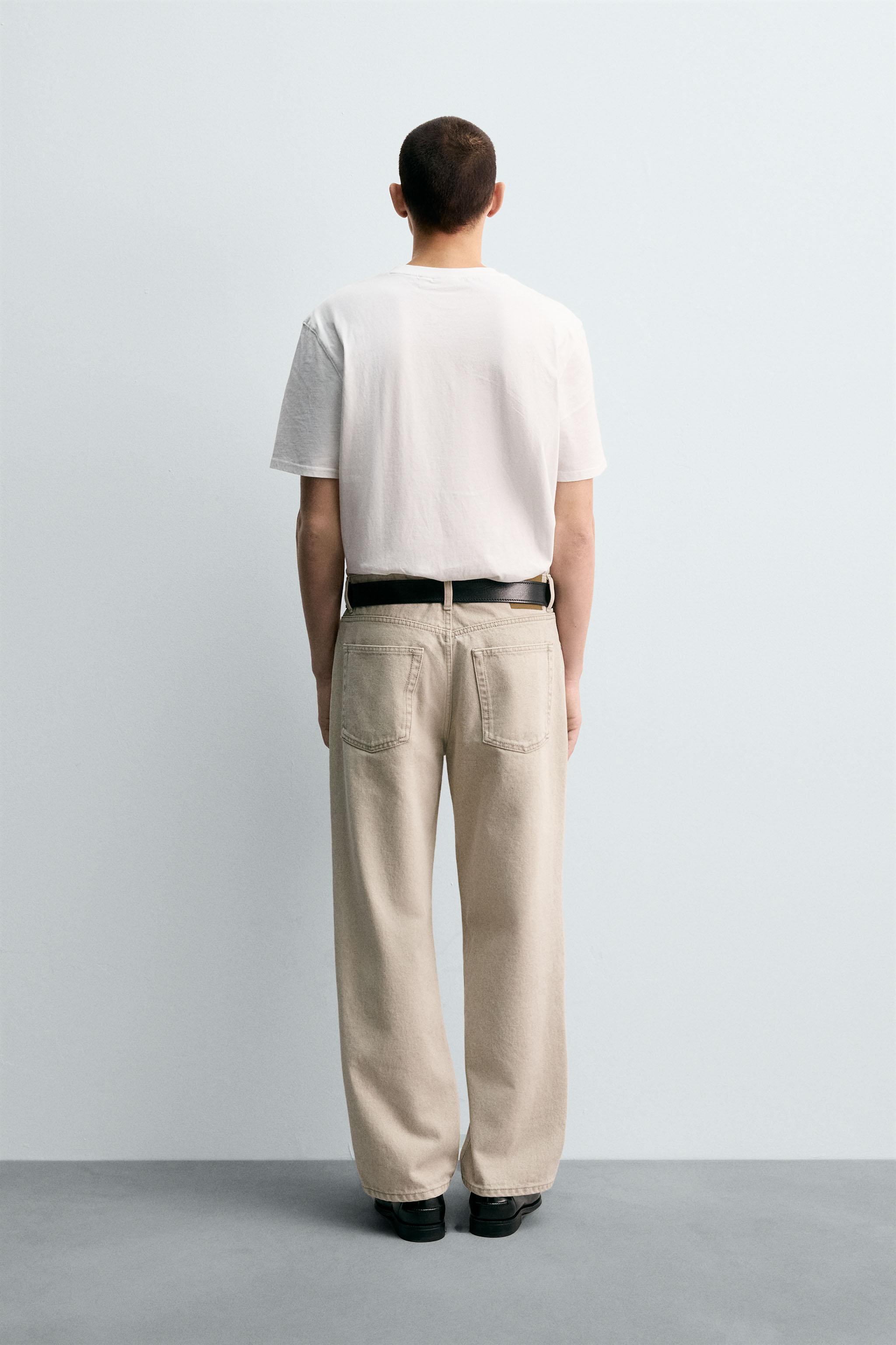 WASHED PRINT STRAIGHT FIT JEANS