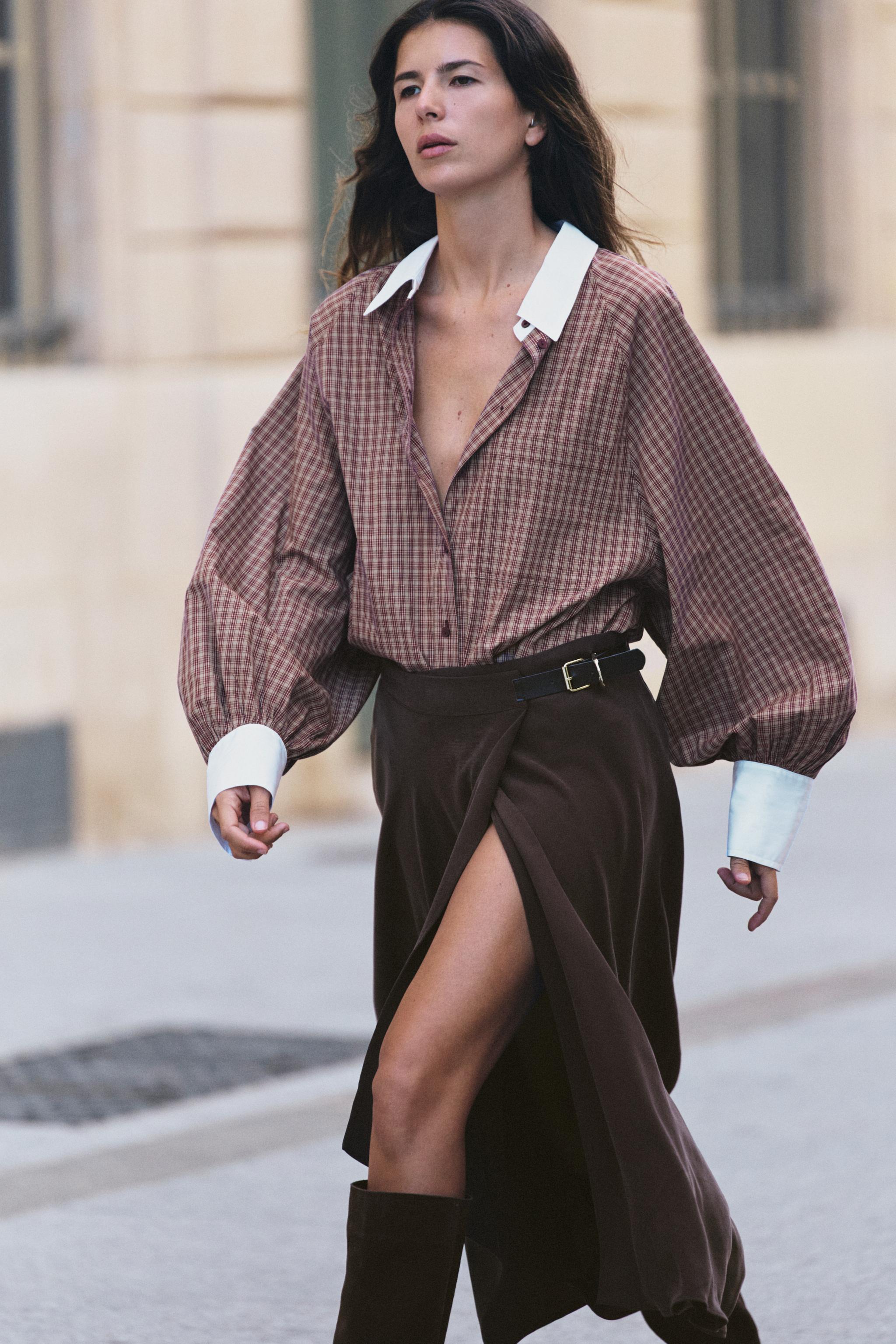 Combined Check Shirt by Zara