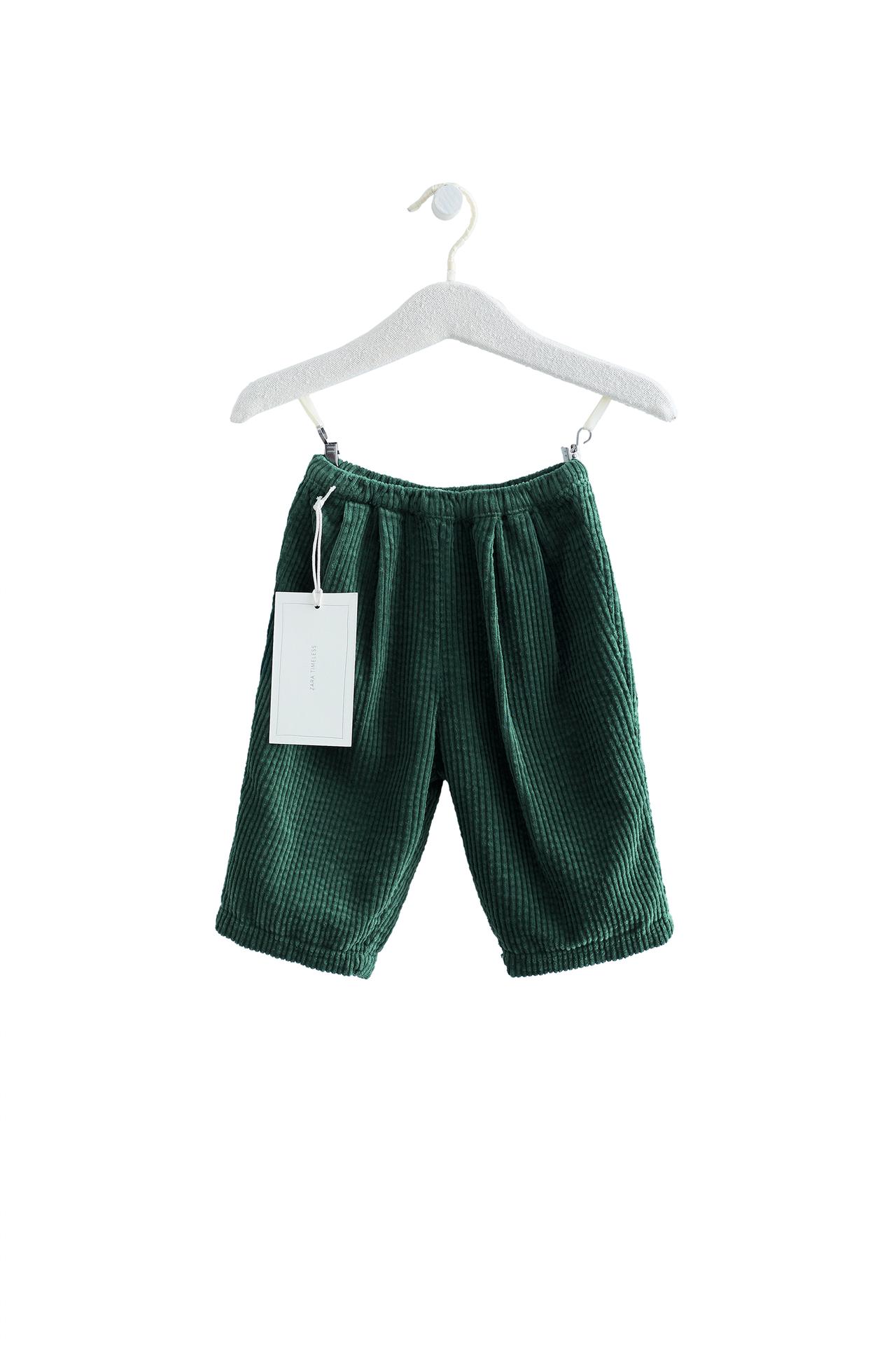 Брюки из вельвета-корда силуэта "баллон" ZARA TIMELESS