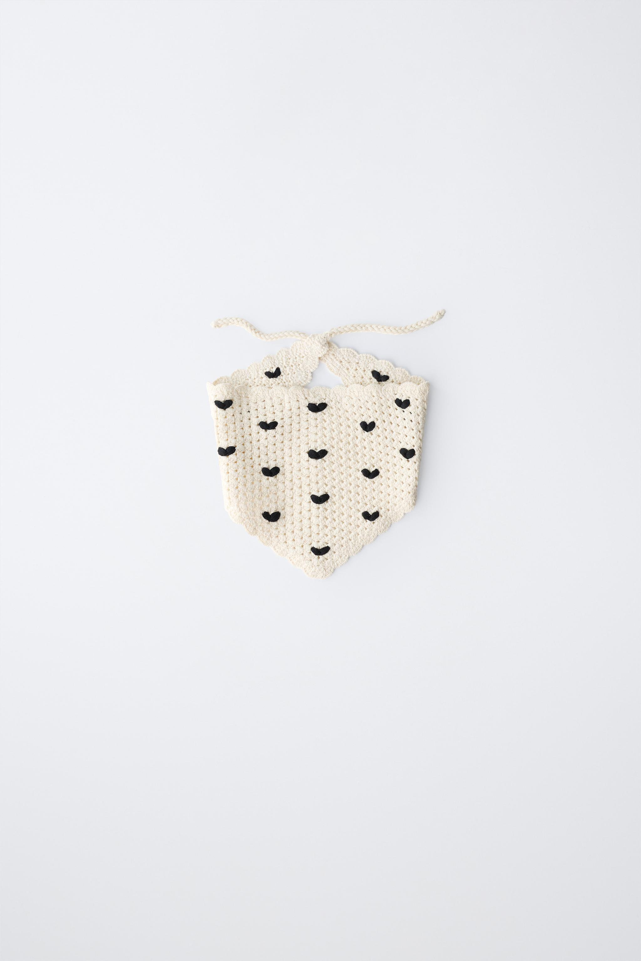 HEARTS CROCHET KNIT BANDANA