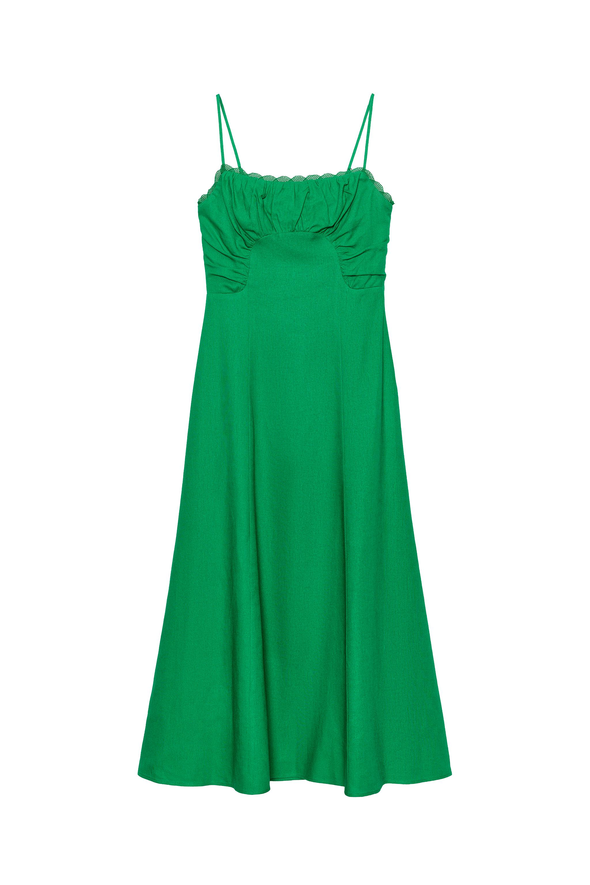 zara green strappy dress Dresses | Zara Mini Olive Ref: 8487/266 | Color: Green Back fastening with metal hooks. ZARA MIDI STRAPPY SATIN DRESS