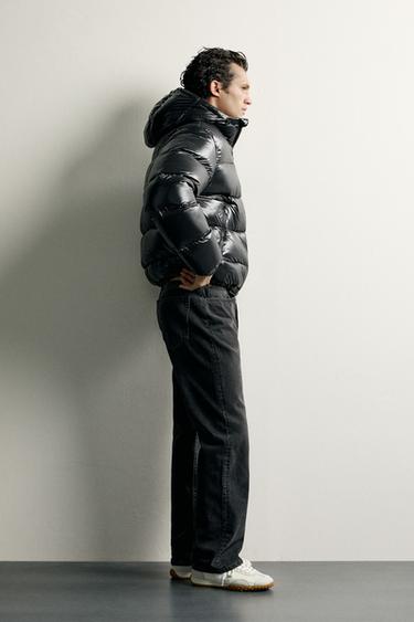 BLOUSON DÉPERLANT 80 % DUVET ET 20 % PLUMES - Noir de Zara - Image 3