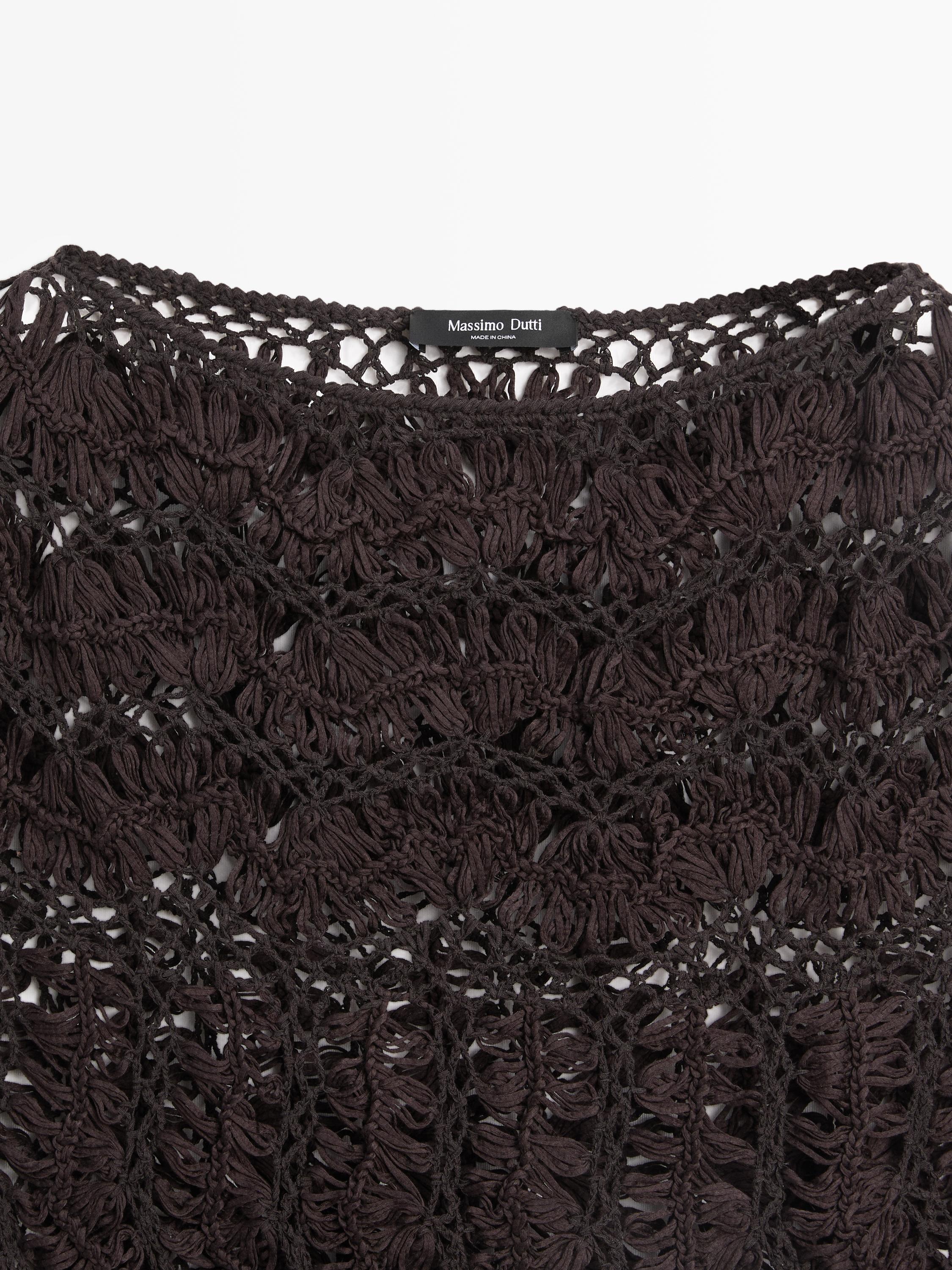 Top en maille crochet