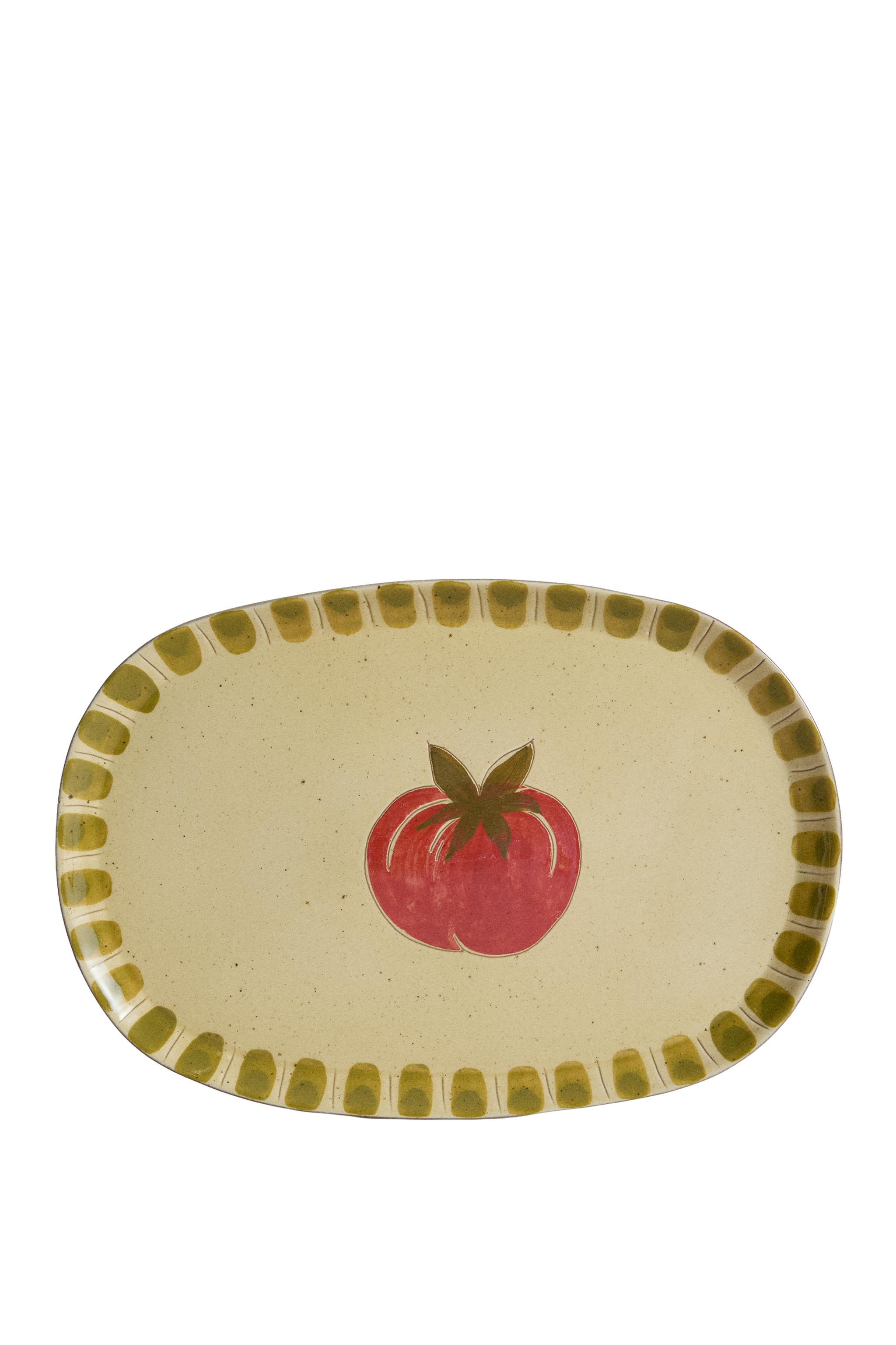 FRUIT EARTHENWARE SERVING DISH - Red | ZARA United States