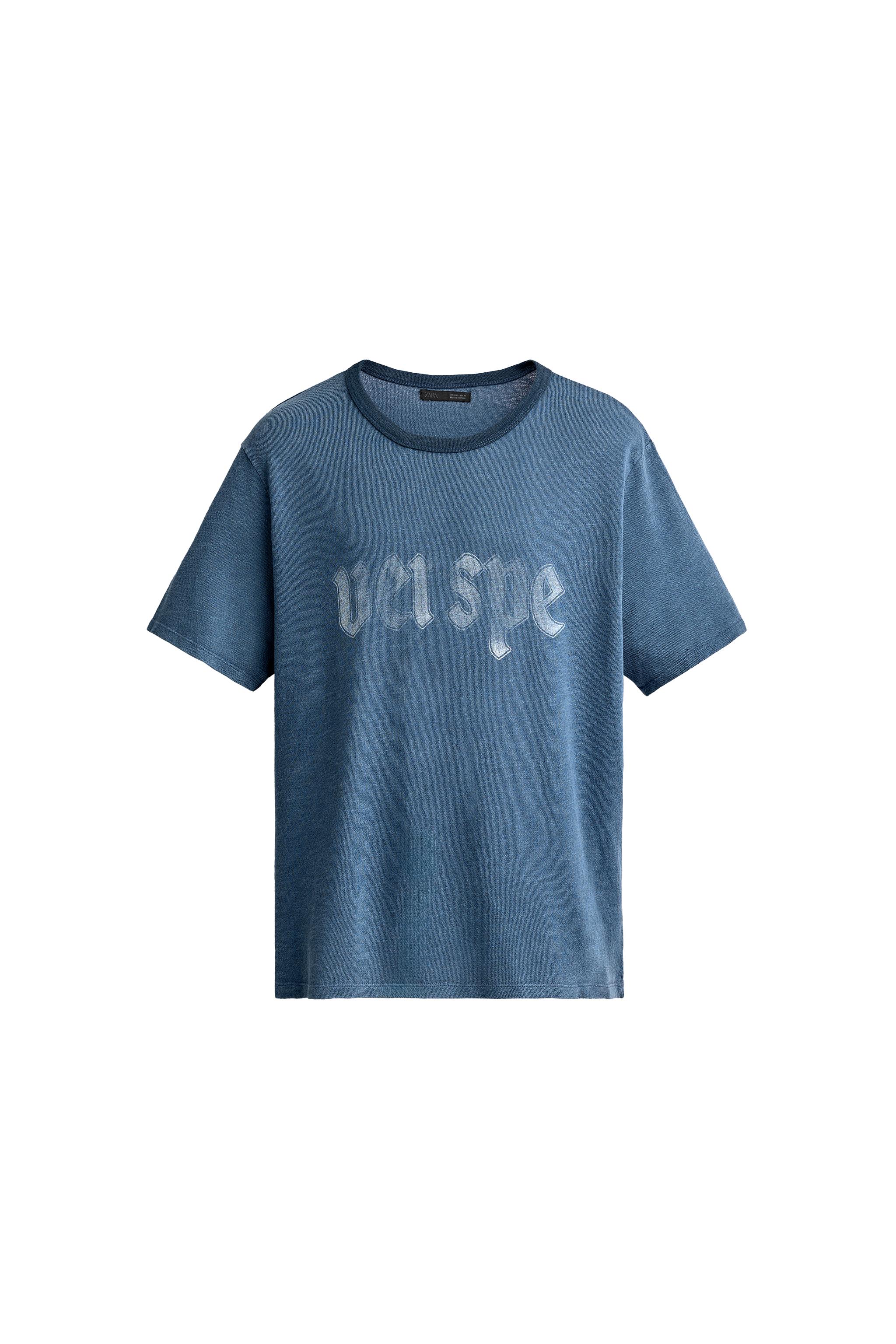 CAMISETA PUNTO ESTAMPADO LAVADO