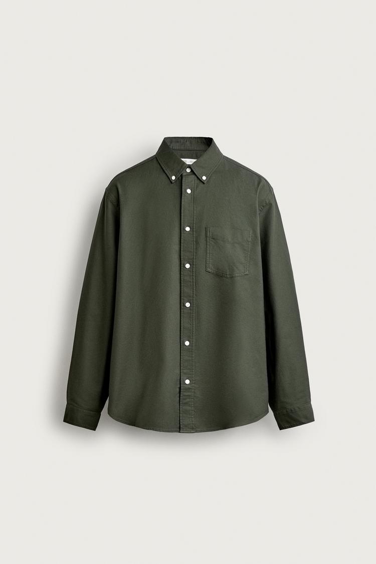 CAMISA OXFORD TEXTURIZADA DE CORTE REGULAR 8
