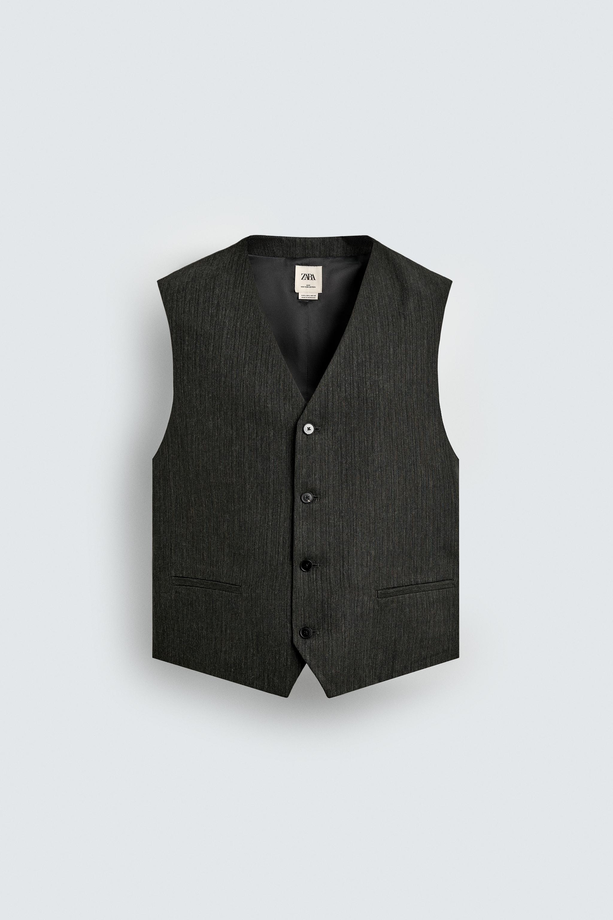 LIMITED EDITION TEXTURED VEST - Greenish | ZARA Canada