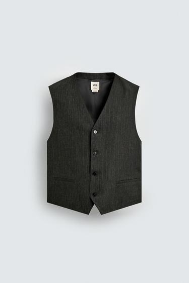 CHALECO ESTRUCTURA LIMITED EDITION - Verdoso de Zara