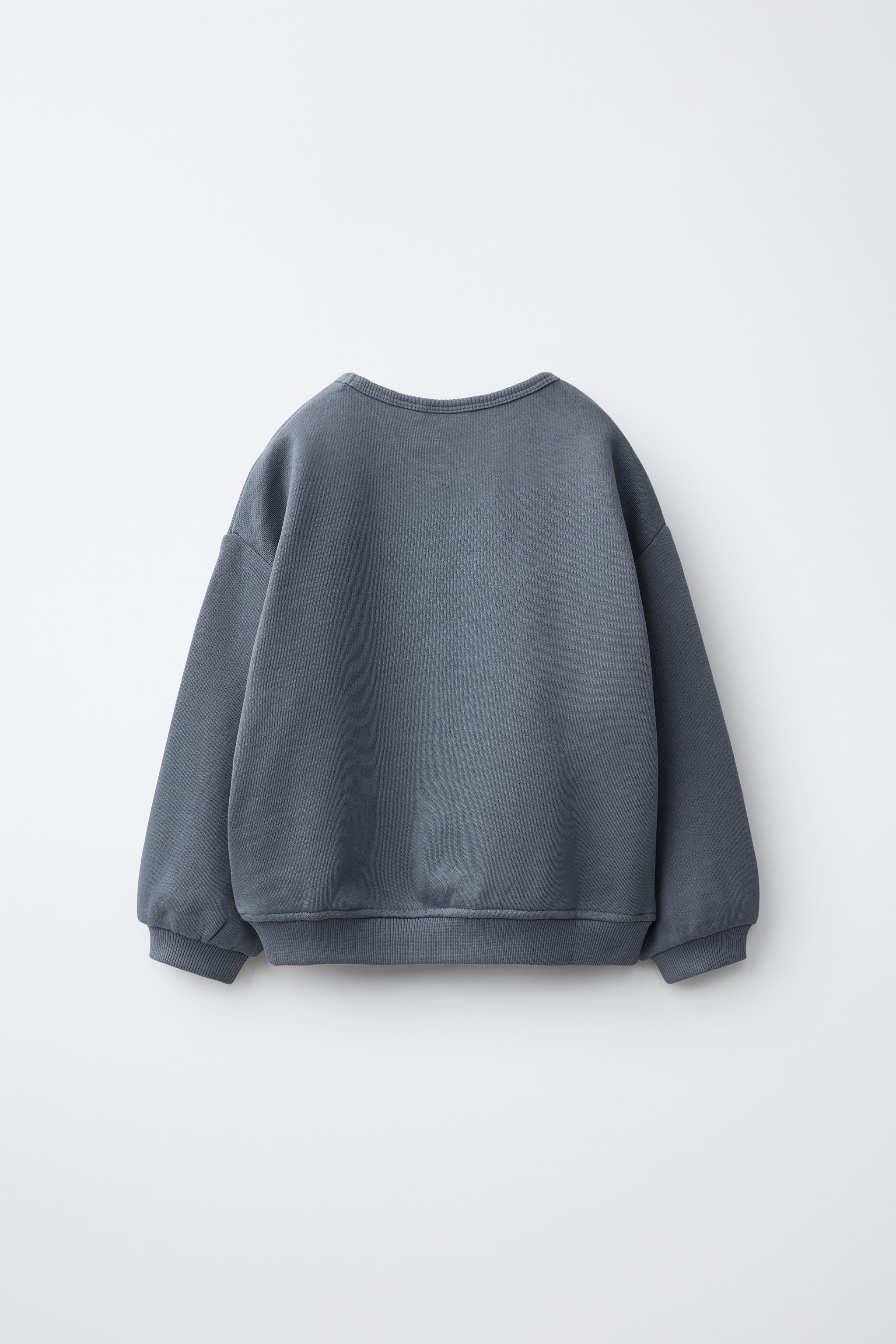 BASIC SWEATSHIRT - Blue | ZARA United States
