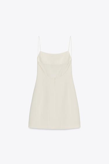 SHORT STRETCH DRESS - Oyster-white by Zara - Image 5